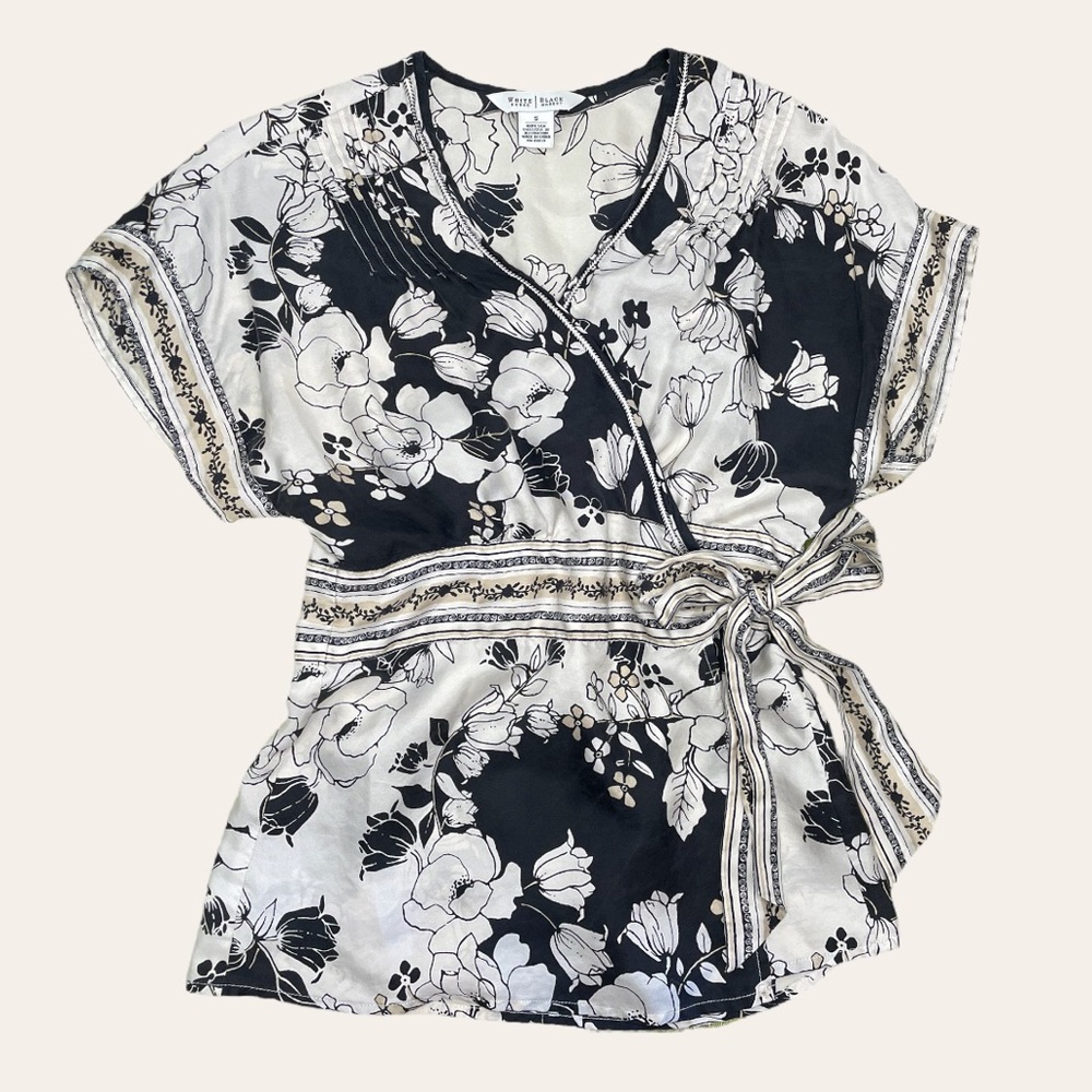 Silk Wrap Top